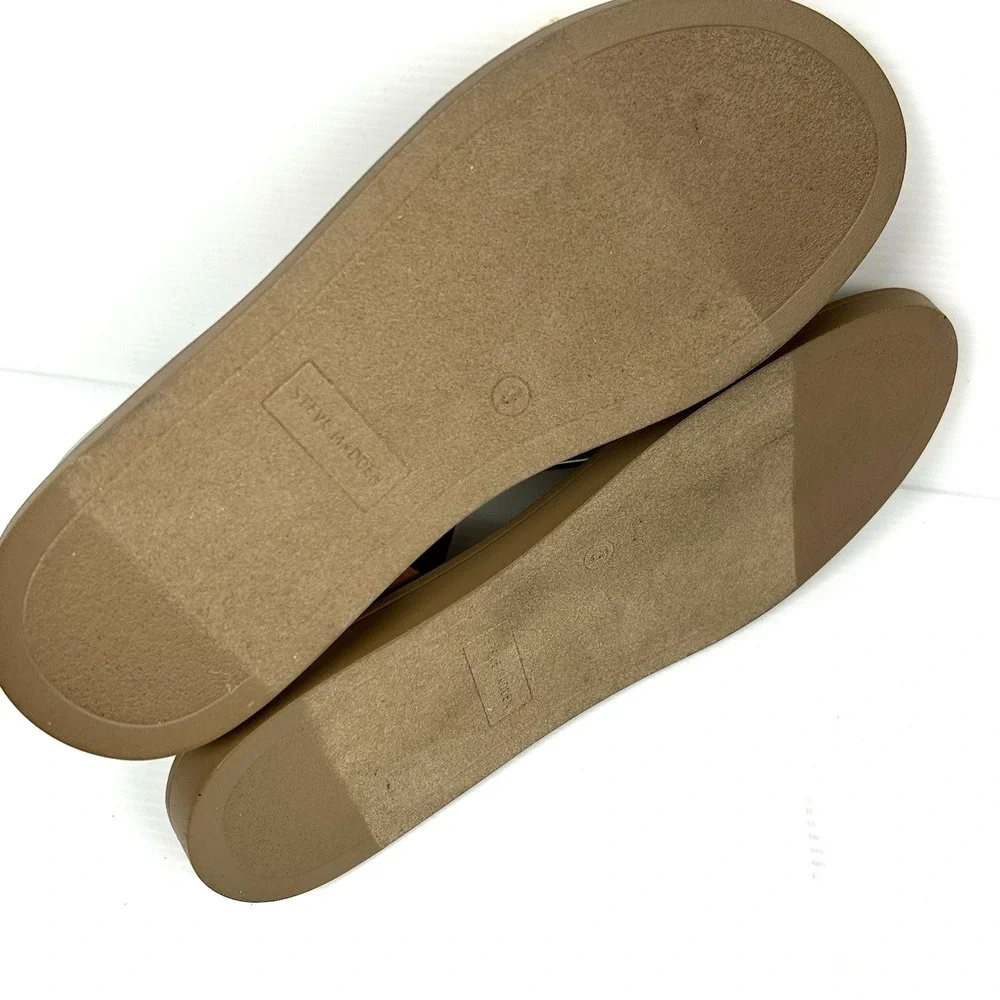 Steve‎ Madden Kids Girls Size 3 Tan Woven Straw Slingback Sandals Pink NEW